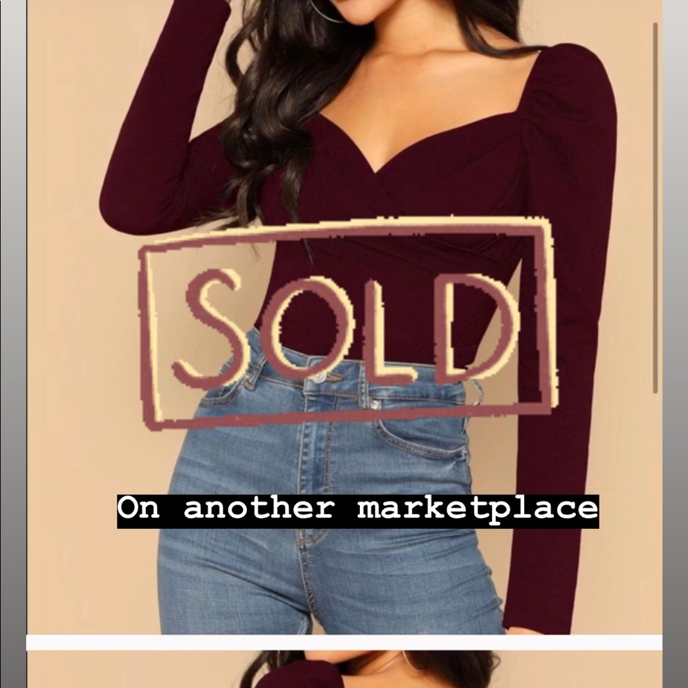 ❗️sold on another marketplace❗️Sweetheart wrap top